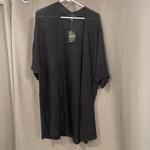 Black oversized cardigan